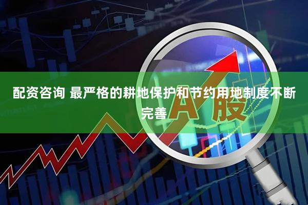 配资咨询 最严格的耕地保护和节约用地制度不断完善