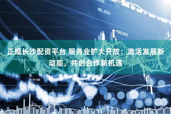 正规长沙配资平台 服务业扩大开放：激活发展新动能，共创合作新机遇